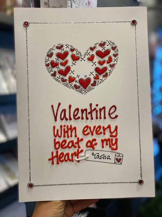 Large Valentines with every beat of my heart